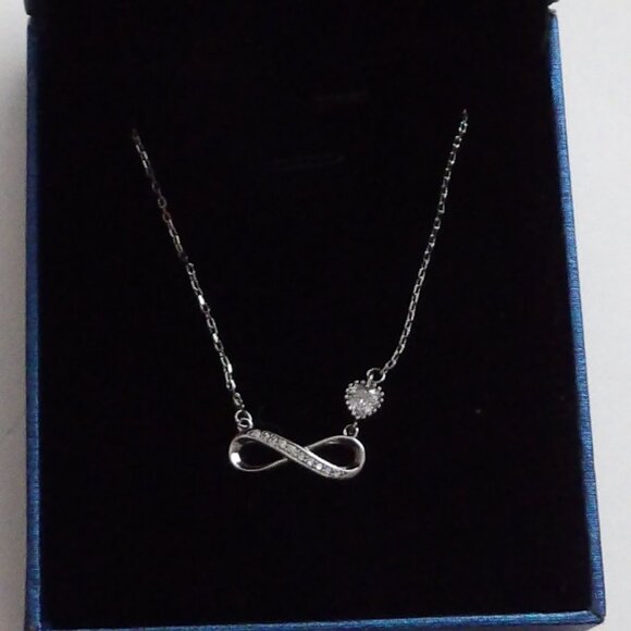 Michael Todd Hello Beautiful Sterling Silver Forever Necklace New in Box - Picture 1 of 7